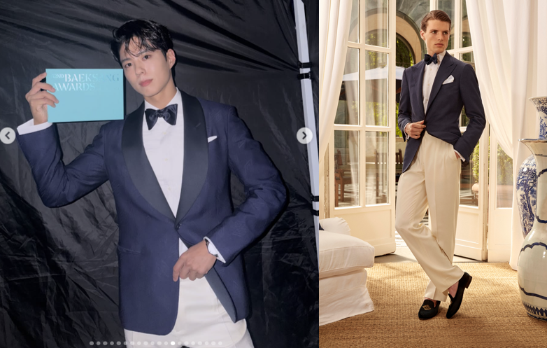 ‘박보검이 선택한 슈트’ 랄프로렌, 퍼플 라벨 턱시도 재킷 화제 3-Image